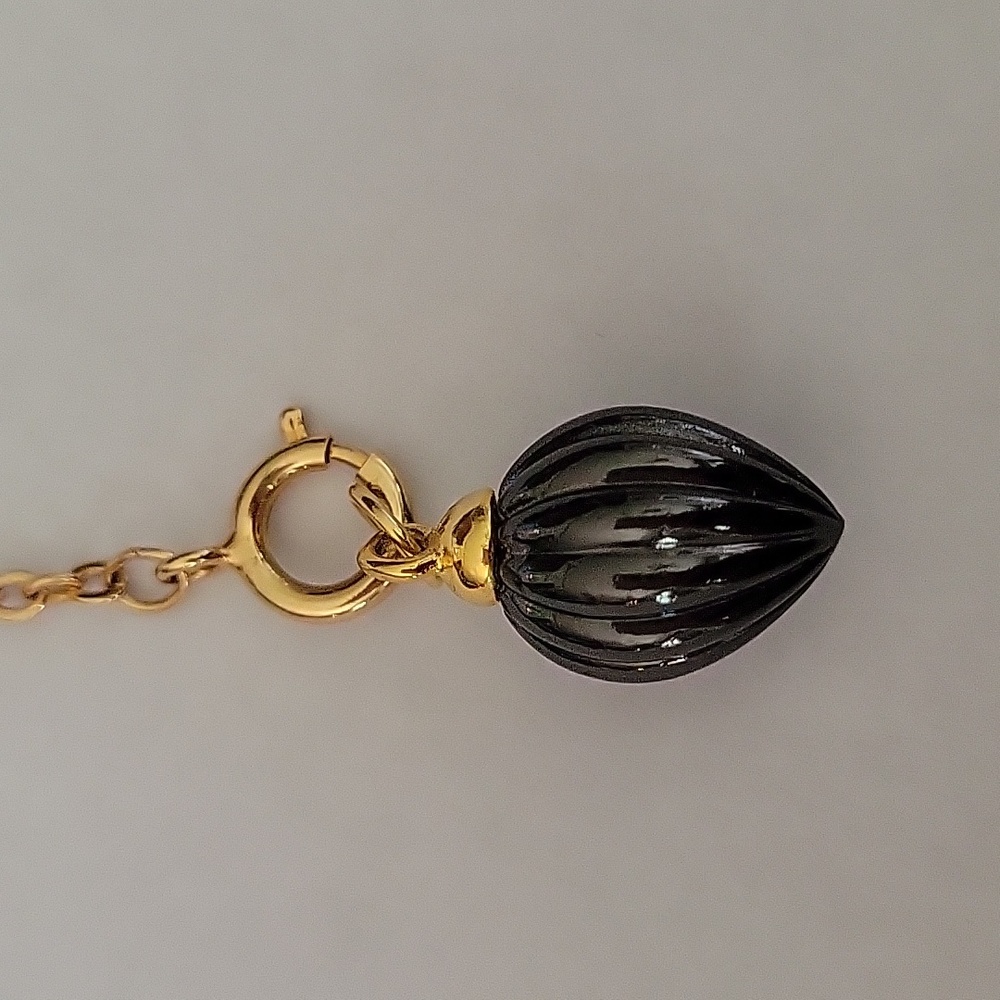 VTG Joan Rivers Classic Collection Fabergé Hematite Egg Charm